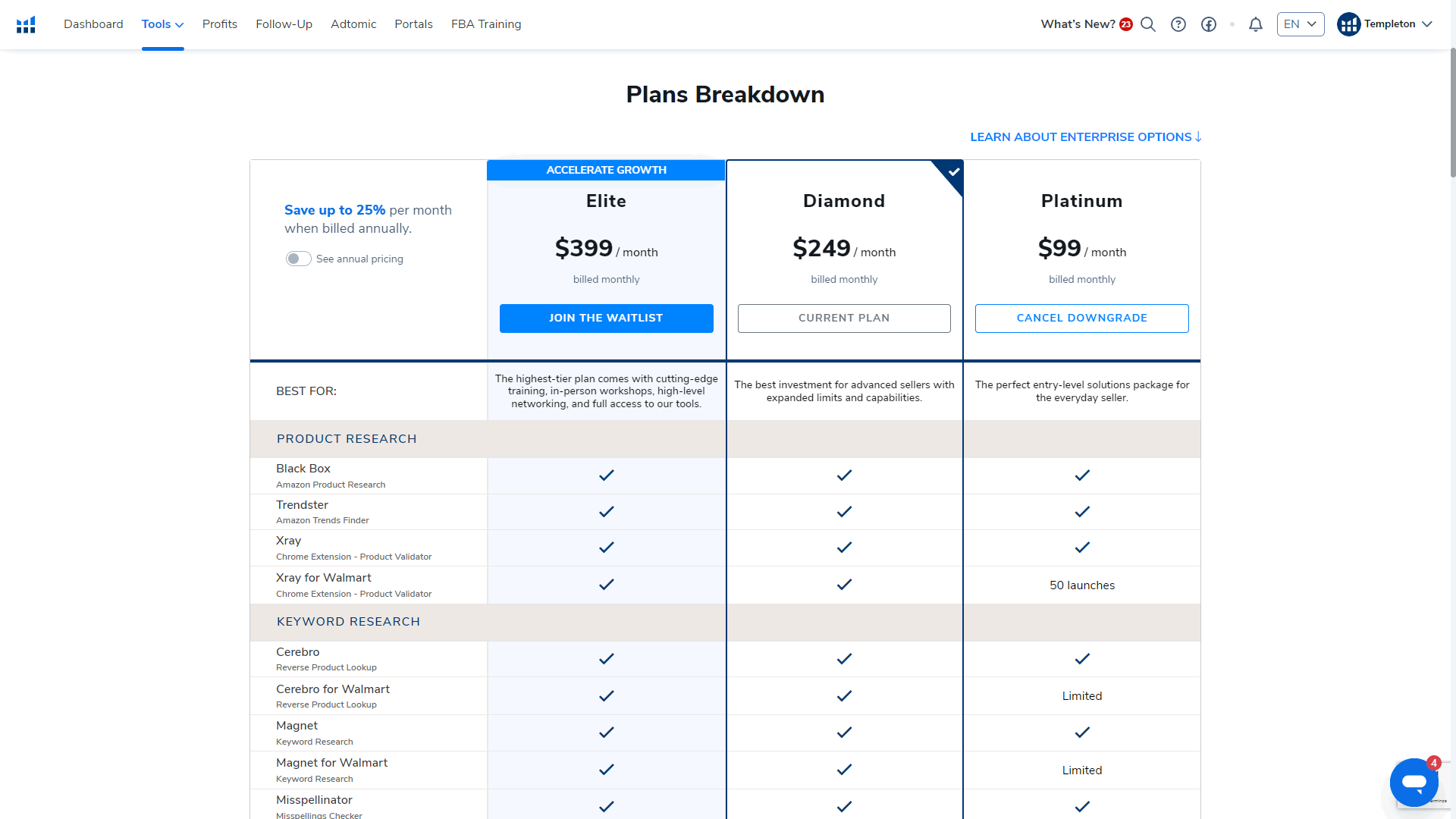 helium 10 pricing