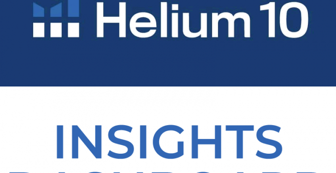 Painel de controlo do Helium 10 Insights